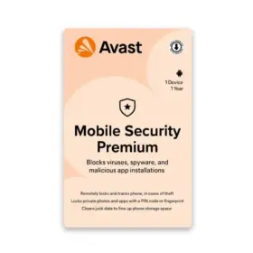 Avast Mobile Security 1 User 1 Year Email Delivery