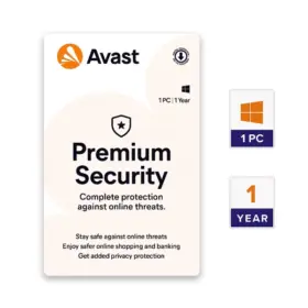 Avast Premium Security (Antivirus Pro) 1 User 1 Year Email Delivery