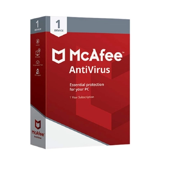 McAfee Antivirus 3 User 1 Year Email Delivery